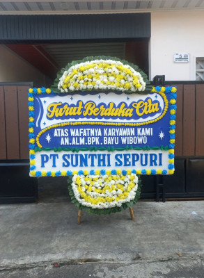 Papan Bunga Duka di Cipulir